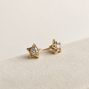 Kolczyki „gwiazdka z nieba” z kryształem Swarovski